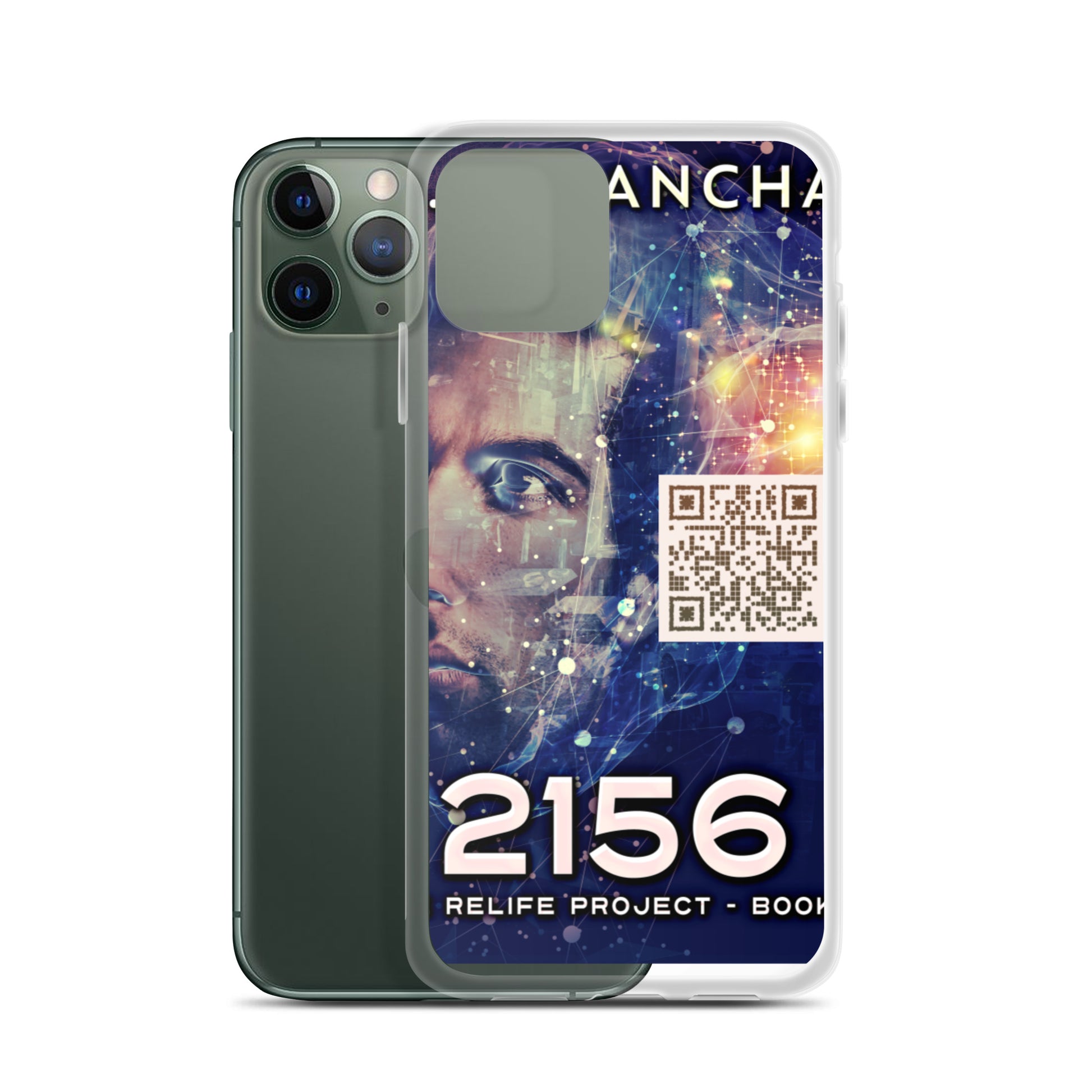 iphone case with cover of C.M. Dancha’s book 2156