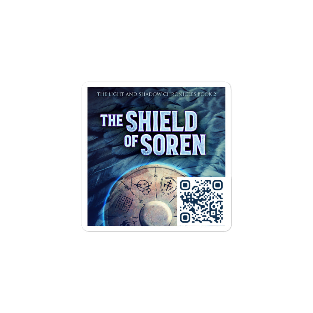 sticker with cover art from D.M. Cain's book The Shield of Soren