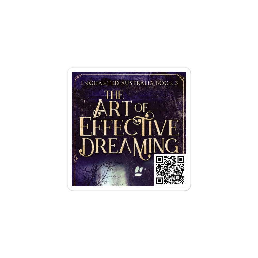 sticker with cover art from Gillian Polack’s book The Art of Effective Dreaming