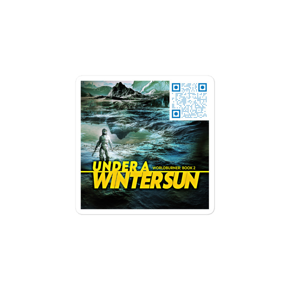 sticker with cover art from Johan M. Dahlgren’s book Under A Winter Sun