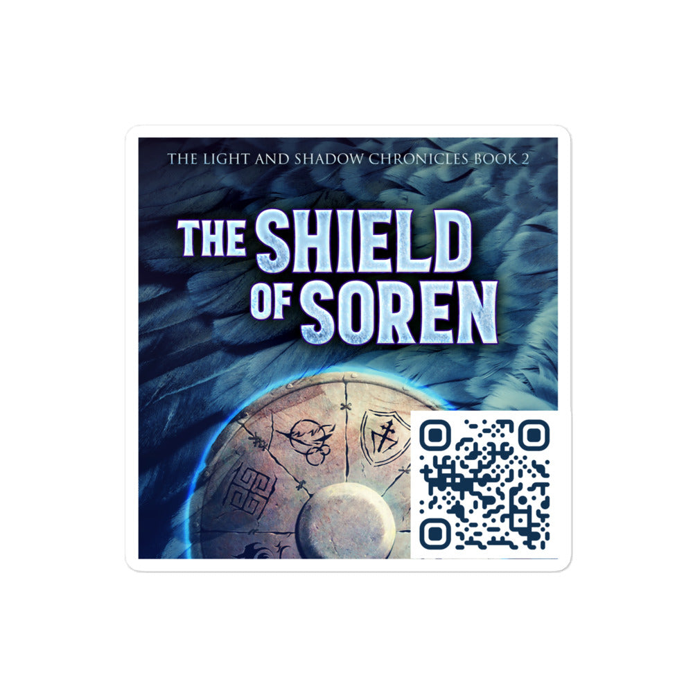 sticker with cover art from D.M. Cain's book The Shield of Soren