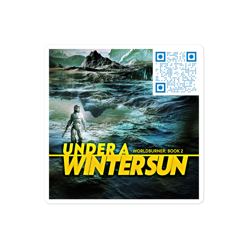 sticker with cover art from Johan M. Dahlgren’s book Under A Winter Sun