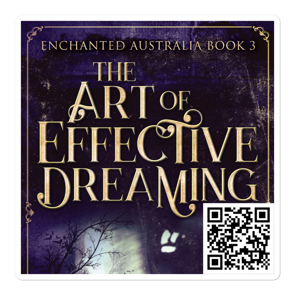 sticker with cover art from Gillian Polack’s book The Art of Effective Dreaming