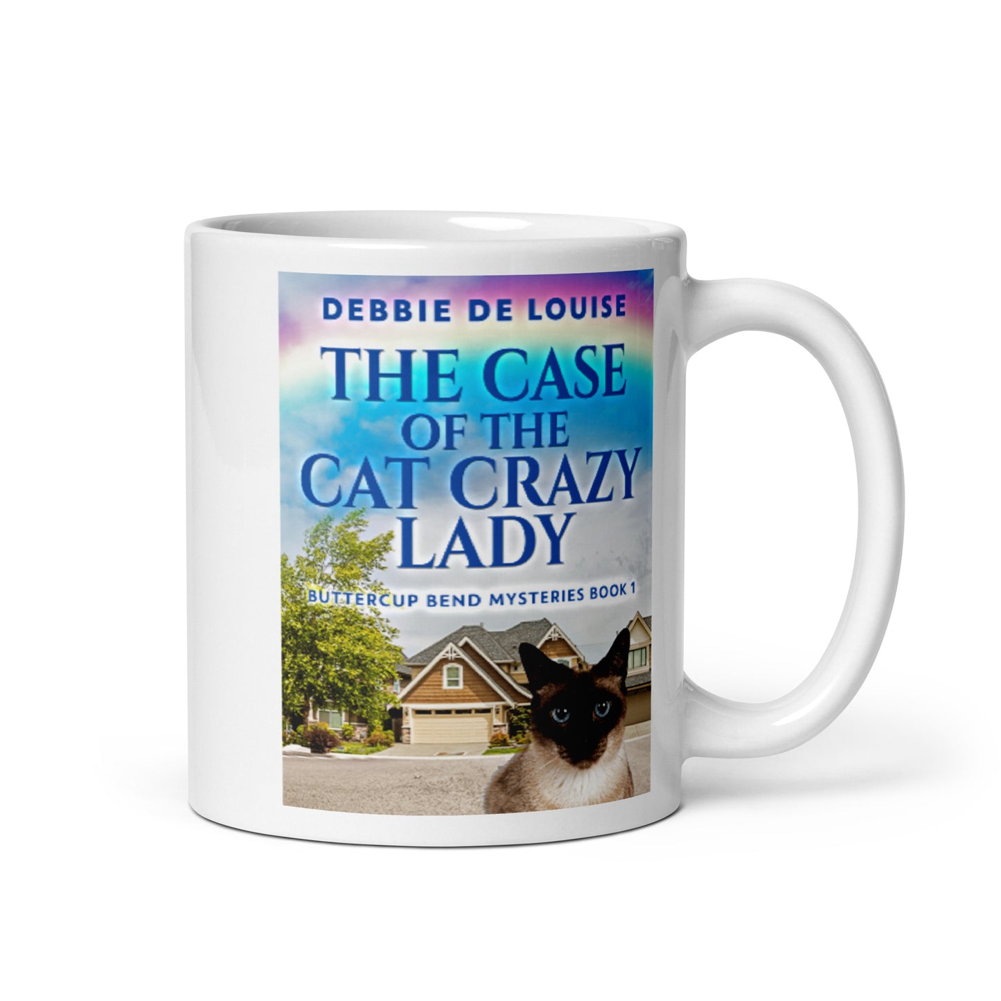 The Case Of The Cat Crazy Lady - White Coffee Mug