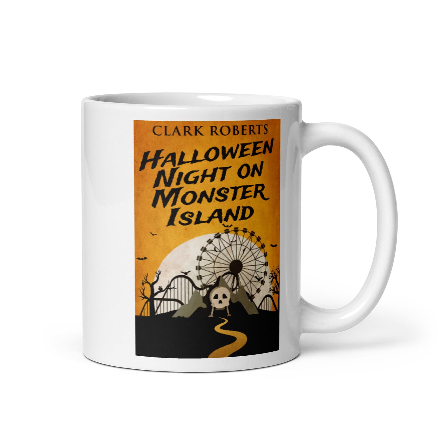 Halloween Night On Monster Island - White Coffee Mug
