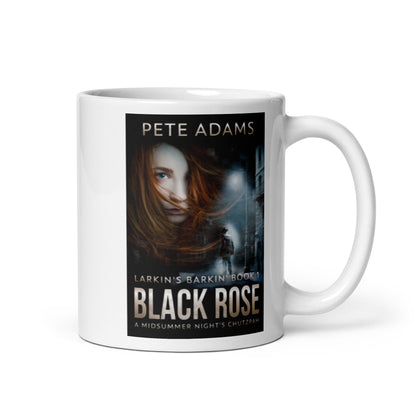 Black Rose - White Coffee Mug