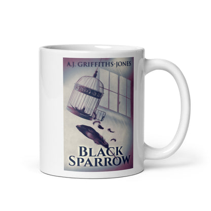 Black Sparrow - White Coffee Mug