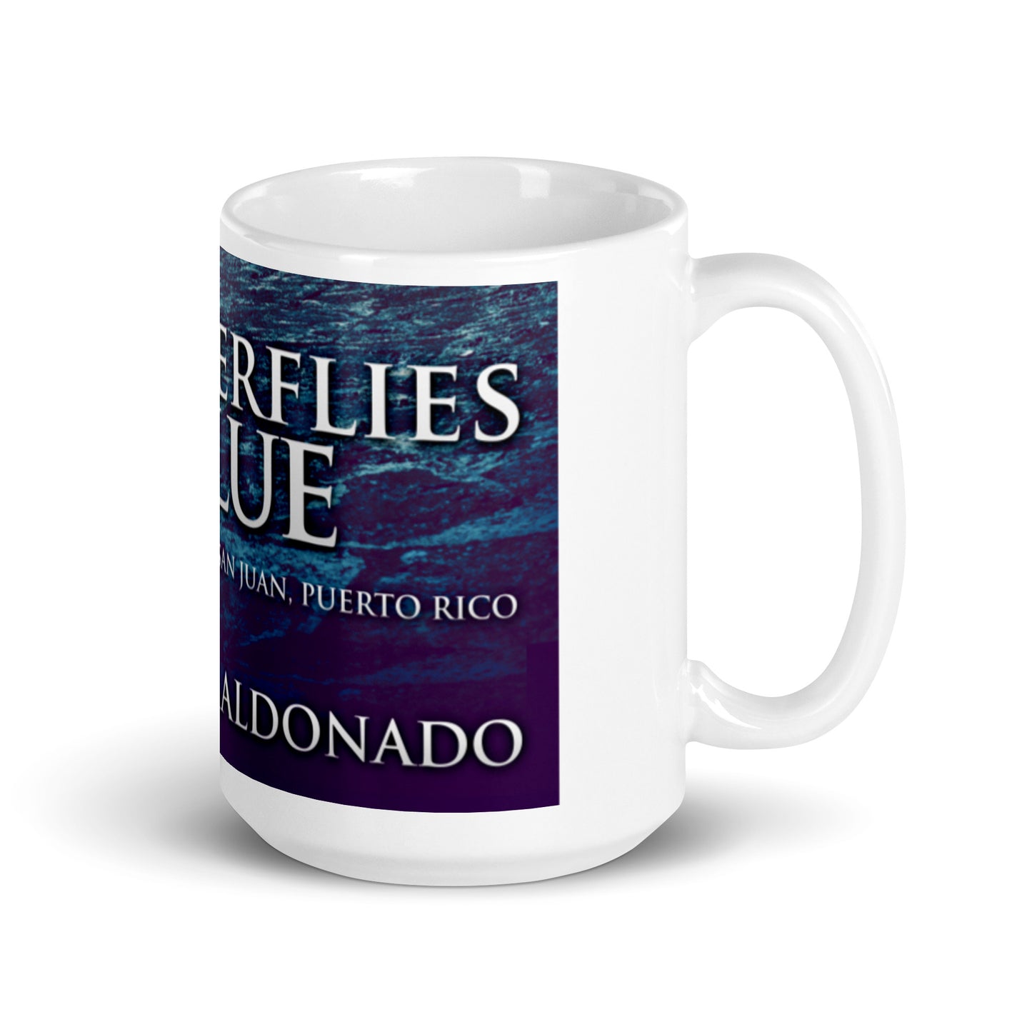 Butterflies Blue - White Coffee Mug