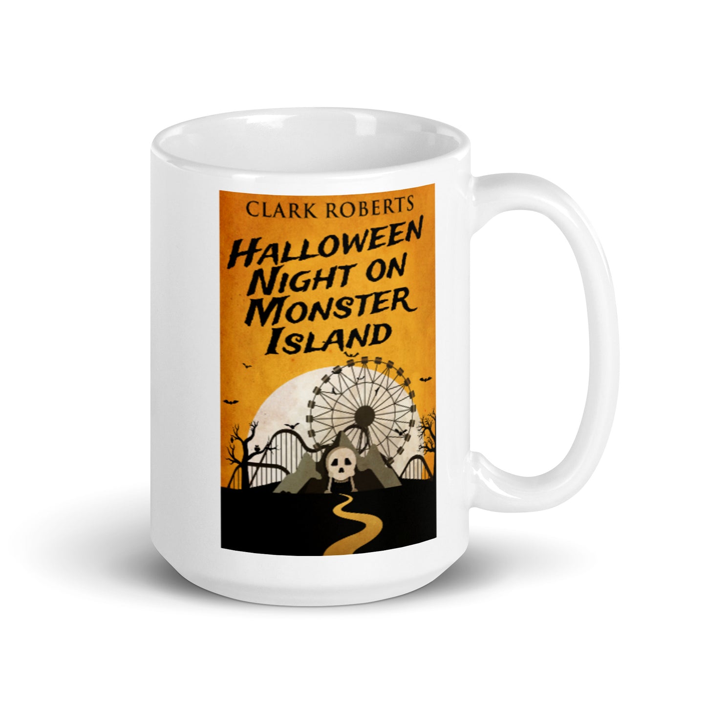Halloween Night On Monster Island - White Coffee Mug